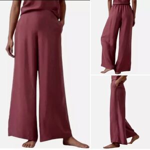 Athleta Women's Wide-Leg Lounge Pants in Mauve